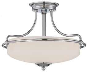 Lampadario Contemporaneo Griffin Metallo Nichel Antico 3 Luci E27