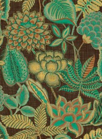 Arte International Carta da parati Fioria Antichi - Emerald