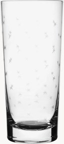 Set di 4 bicchieri da long drink in cristallo soffiato Stars