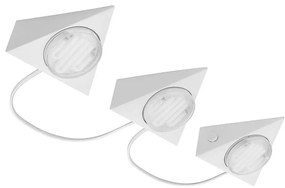 Eglo 89606 - SET 3pz Faretto KOB 1 3xGX53/7W/230V