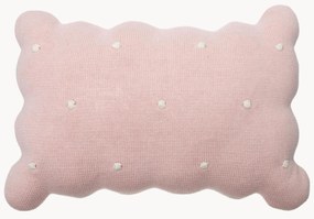 Cuscino morbido in cotone ricamato a mano Biscuit