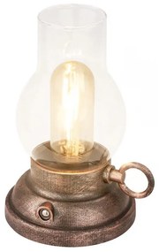 Brilo - Lampada da tavolo LED dimmerabile ricaricabile per esterni KANEA LED/1,5W/5V IP44 1200mAh bronzo