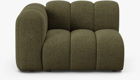 Modulo Lupine 1 posto con bracciolo in tessuto strutturato – L115 cm