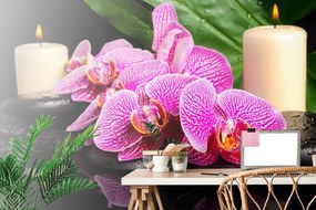 Carta da parati – Composizione Zen con candele