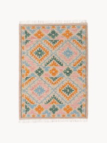 Tappeto kilim fatto a mano con frange Zohra