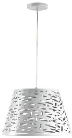 ONLI - Lampadario a sospensione con filo RICKY 1xE27/15W/230V diametro 40 cm bianco