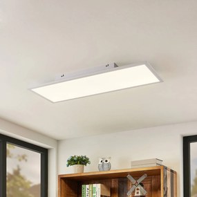 Plafoniera a LED Quais Lindby, Bianco / Opale, Cucina, Alluminio, Moderno, Plafoniera LED