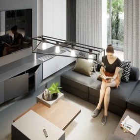 Lampadario a sospensione con filo GOTE 4xE27/60W/230V