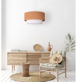 Duolla - Lampadario a sospensione con filo BOHO 1xE27/40W/230V diametro 45 cm beige/bianco