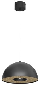 Lampadario a sospensione con filo ELGUND 1xE27/15W/230V nero