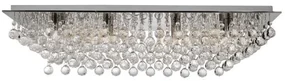 Hanna 8lt flush - metallo cromato e cristallo trasparente