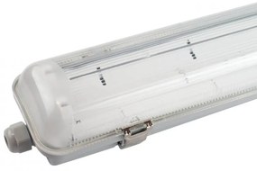Plafoniera IP66 per 2 tubi LED 60cm - (Unilaterale) - Serie Professional Plafoniera  per 2 tubi LED da 60cm