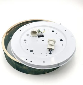 Brilagi - Plafoniera PINO 2xE27/15W/230V pino/verde Ø 37,5 cm