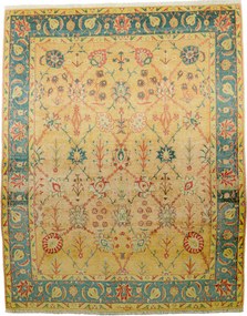 Isfahan Tappeto 250 x 310 Blu (Iran) Annodato A Mano