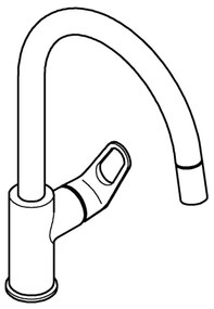 GROHE 30569000 - Miscelatore per lavello START FLOW 357 mm cromo lucido