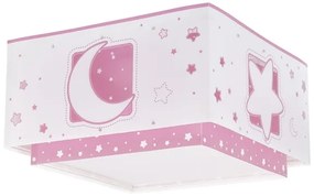Dalber 63236S - Plafoniera per bambini MOONLIGHT 2xE27/60W/230V rosa