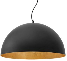 Lampada Da Soffitto Pensile Vasca Metallico Nera 50 cm