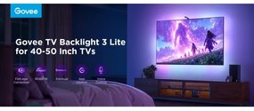 Govee - TV Backlight 3 Lite TV 40-50" SMART LED retroilluminazione RGBICW Wi-Fi IP67 +RC