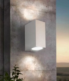 Applique Rettangolare Bidirezionale IP65 - GU10 Grigio