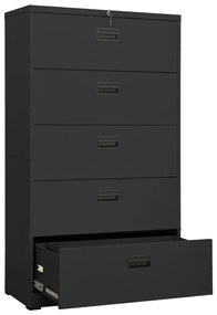 Armadio classificatore antracite 90x46x164 cm in acciaio