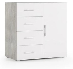 Mobile Multiuso L 90 x H 87 P 41 cm bianco