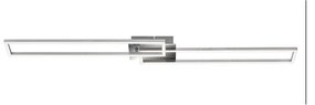 Plafoniera LED Frames argento IP20, 4400 lumen
