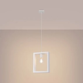 Sollux SL.1312 - Lampadario a sospensione con filo ARIES 1xE27/15W/230V faggio/bianco