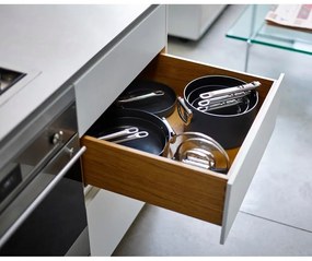 Pentole in set con coperchio incluso/con superficie in ceramica 3 pz adatte all'induzione Space – Joseph Joseph