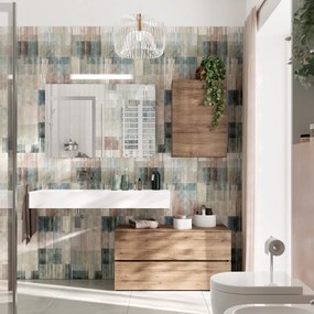 Pensile bagno Barrik sahara, 1 anta apertura da sinistra P 22 x L 50 x H 70 cm