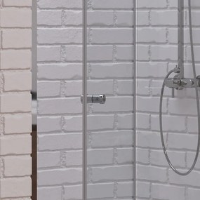 Porta doccia a libro 90 cm altezza 200h | KAM-KS700 - KAMALU