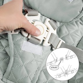 Seggiolone verde chiaro/di colore naturale Style Born Up 2in1 – Roba