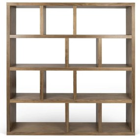 Libreria color legno effetto noce 150x159 cm Berlin - TemaHome