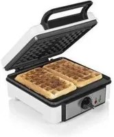 Princess 132397 piastra waffle termostato regolabile potenza 1200 watt 19,8x19,8 cm 2 waffle per sessione