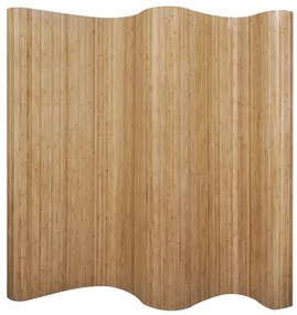 Pannello divisore per la stanza in bambù naturale 250x165 cm