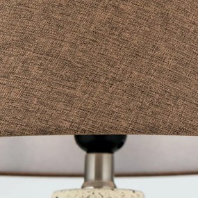 Orion LA 4-1228 - Lampada da tavolo MASAI 1xE27/40W/230V ceramiche marrone/beige