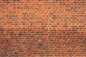 Carta da parati – Muro di mattoni arancione