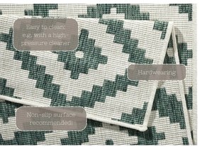 Tappeto per esterni verde e crema , 120 x 170 cm Malta - NORTHRUGS