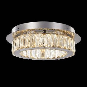 Aisha plafoniera, cromo, led 21,6w 1800lm 3000k,ø 35 h 11cm dimmera...