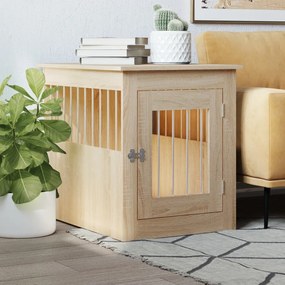 Gabbia Cani Da Arredamento Rovere Sonoma 55x75x65cm Multistrato /