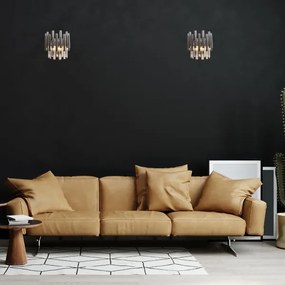 Applique di cristallo MADISON 2xE14/40W/230V cromo