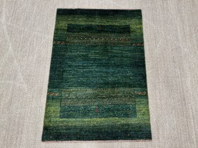 Loribaft Tappeto persiano 110 x 80 Verde (Iran) Annodato A Mano