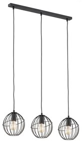 Argon 1401 - Lampadario a sospensione con filo BORNEO 3xE27/15W/230V