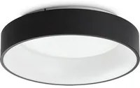 Plafoniera Moderna Ziggy Metallo Nero Led 30W 3000K Luce Calda