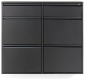 Scarpiera nera in metallo Billy - Spinder Design