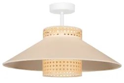 Duolla - Lampadario a plafone RIO RATTAN 1xE27/15W/230V diametro 45 cm beige/rattan