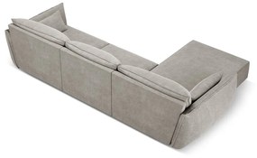 Divano angolare grigio chiaro (angolo sinistro) Vanda - Mazzini Sofas