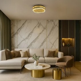 Plafoniera LED 36W/230V Ø 43 cm, dorata