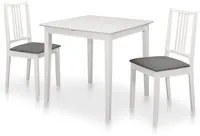 Set da Pranzo 3 pz in MDF Bianco 276395