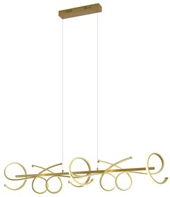 Lampada a sospensione di design oro rettangolare dimmerabile a 3 livelli - Krisscross
