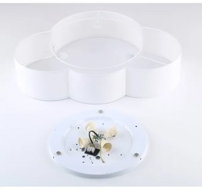 Brilagi - Lampada da soffitto per bambini NIMBUS 4xE27/15W/230V 46x63 cm bianca